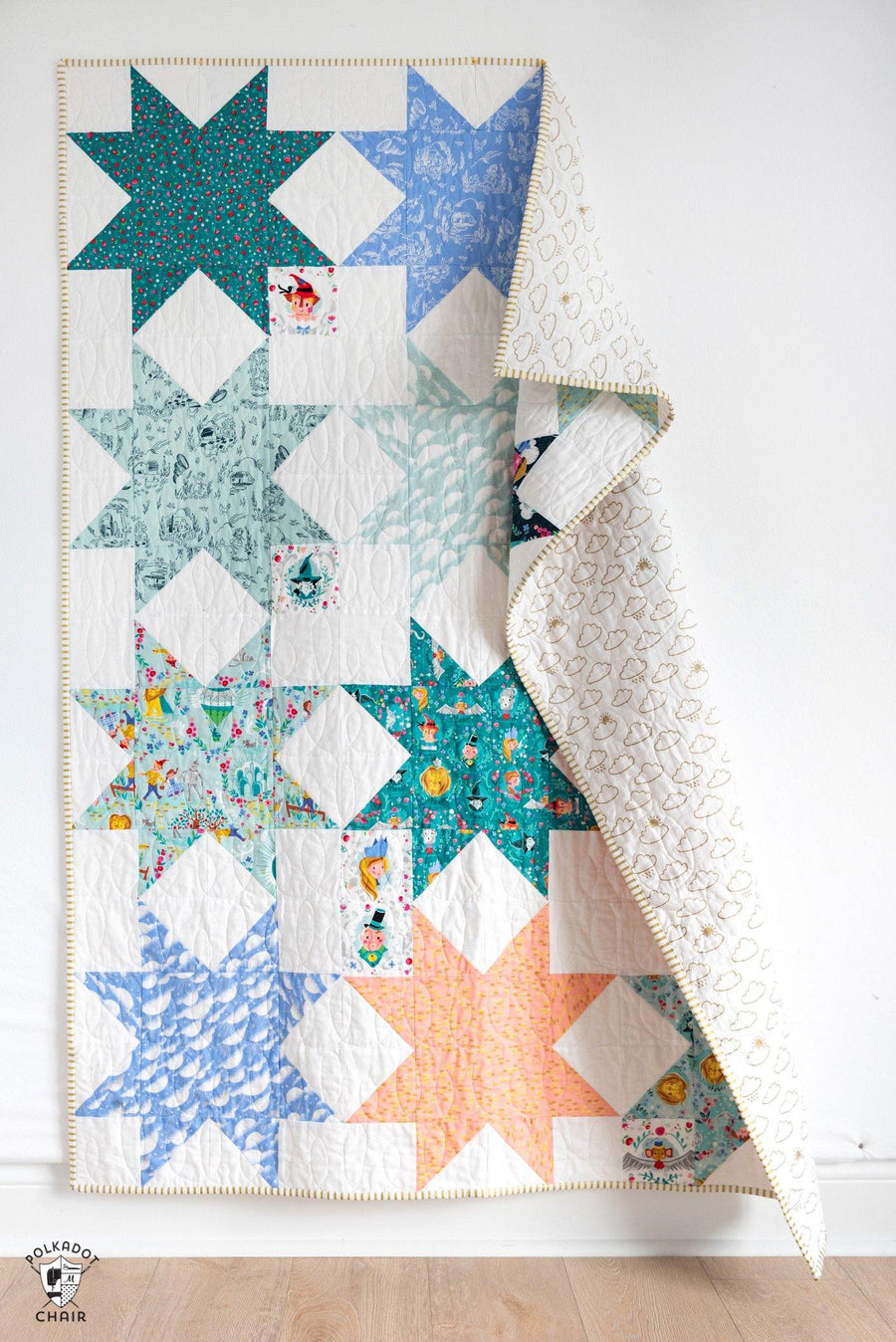 Sawtooth Star Quilt Pattern | Digital PDF Pattern – Polka Dot Chair ...