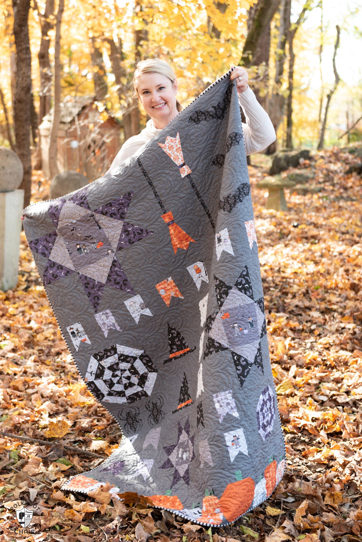 Spooky Sampler Halloween Quilt Pattern | PRINTED Pattern