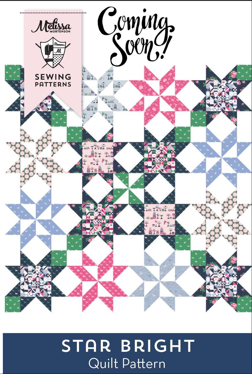 Star Bright Quilt Pattern | Digital PDF Pattern - Polka Dot Chair Patterns by Melissa Mortenson