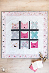 Tic Tac Cat | Digital PDF Quilt Pattern with Holiday Version - Polka Dot Chair Patterns by Melissa Mortenson