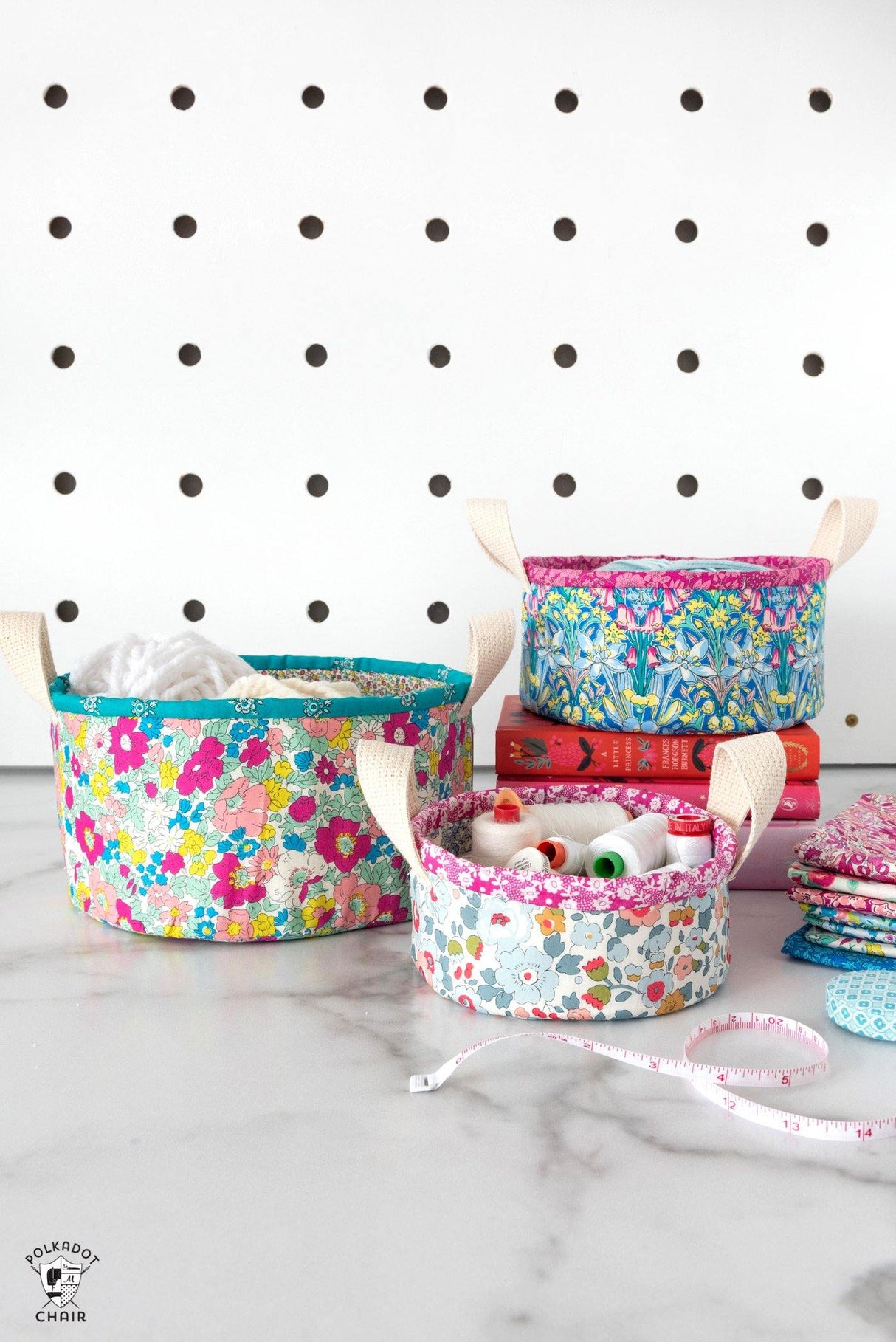 Nesting Trinket Baskets | Digital PDF Sewing Pattern - Polka Dot Chair Patterns by Melissa Mortenson