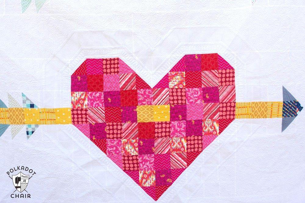 Valentine's Day Cupid's Arrow Quilt Pattern | Digital PDF Pattern