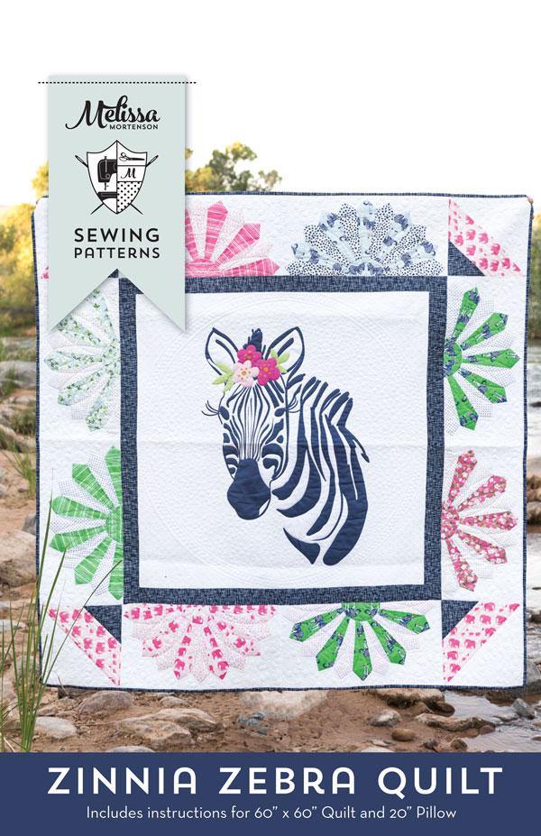 Zinnia Zebra Quilt | Printed Pattern