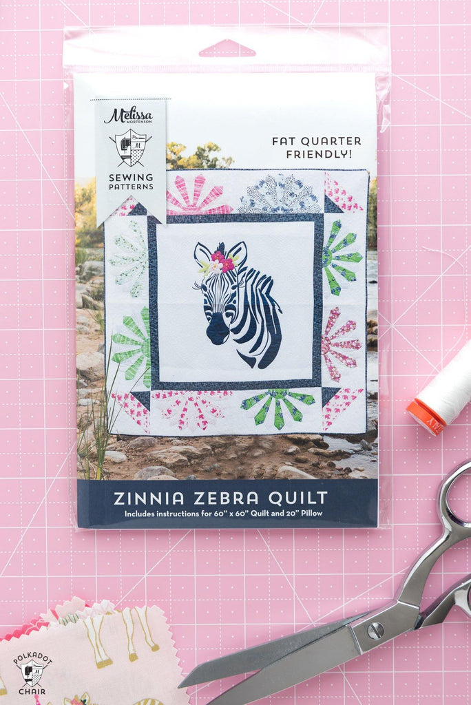 Zinnia Zebra Quilt | Printed Pattern